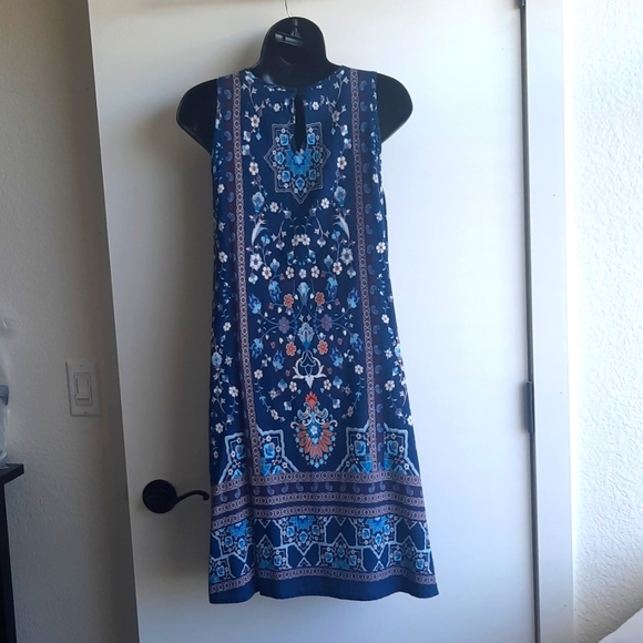 AVENTURA Navy Blue Dress with pockets - Picture 2 of 9